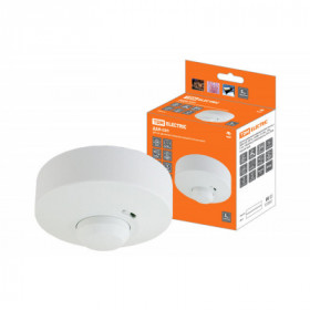 Датчик движения микров. ДДМ-03П 5.8ГГц. 1200Вт. 10-720с. 1-8м. 3+лк. 180(сб)+360(св)гр. IP33. TDM