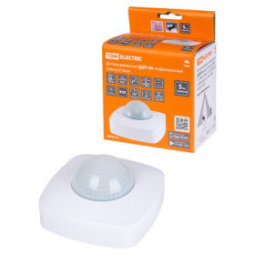 Датчик движения потол. ДДП-06 (присут.) 2000Вт. 10-1800с. 20м . 3+Лк. 180(сб.)+360(св.)гр. IP20. TDM