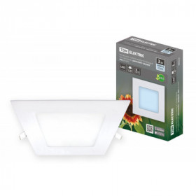 Светильник ультратонкий встраиваемый светодиодный "Даунлайт" квадрат СВО (белый) 3 Вт 4000К TDM