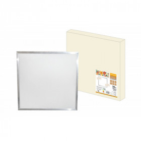 Ультратонкая светодиодная панель ЛП 02 595х595. 2800 лм 36 Вт 4000 К хром. без драйвера. Народная