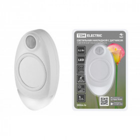 Светильник накладной светодиодный "Светлячок". 0.2 Вт. 1xCR2450. дат. движ. и освещ.. TDM