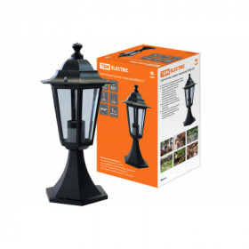 Светильник 6060-04 садово-парковый шестигранник. 60Вт. стойка. черный TDM