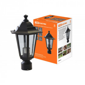 Светильник 6100-03 садово-парковый шестигранник. 100Вт. на опору. черный TDM