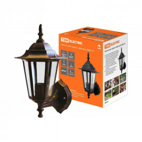 Светильник 6060-11 садово-парковый шестигранник. 60Вт. вверх. бронза TDM