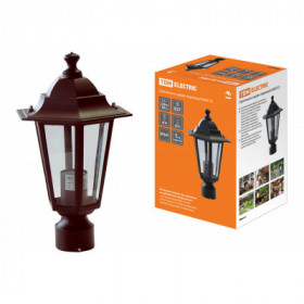 Светильник 6060-13 садово-парковый шестигранник. 60Вт. на опору. бронза