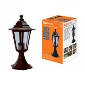 Светильник 6060-14 садово-парковый шестигранник. 60Вт. стойка. бронза