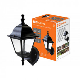 Светильник 4060-01 садово-парковый четырехгранник. 60Вт. вверх. черный TDM