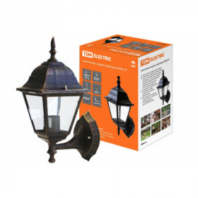 Светильник 4060-11 садово-парковый четырехгранник. 60Вт. вверх. бронза