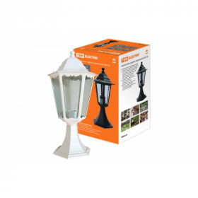 Светильник 6100-24 садово-парковый шестигранник. 100Вт. стойка. белый