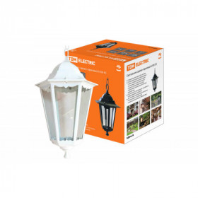 Светильник 6100-25 садово-парковый шестигранник. 100Вт. подвес.белый