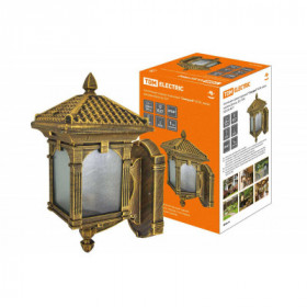 Светильник садово-парковый "Самурай" 60 Вт. вверх. шагрень бронза. Е27. TDM