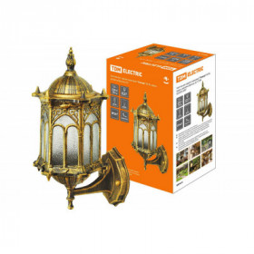 Светильник садово-парковый "Ампир" 60 Вт. вверх. шагрень бронза Е27. TDM