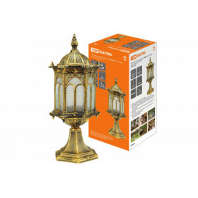 Светильник садово-парковый "Ампир" 60 Вт. стойка шагрень бронза Е27. TDM