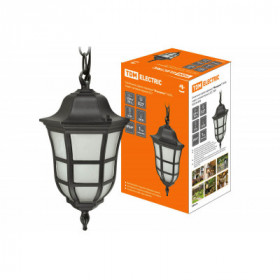 Светильник садово-парковый "Меридиан" 100 Вт. подвес. матовое черный. Е27. TDM