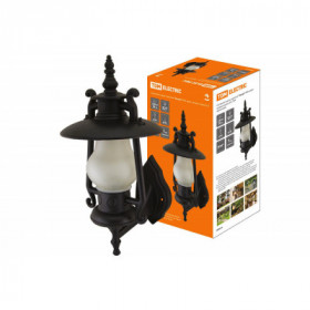 Светильник садово-парковый "Кантри" 60 Вт. вверх. матовое черный. Е27. TDM