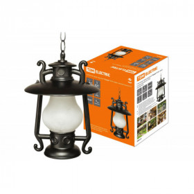 Светильник садово-парковый "Кантри" 60 Вт. подвес. матовое черный. Е27. TDM