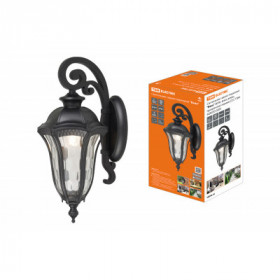 Светильник садово-парковый "Вена" 60 Вт. вниз. алюм.. прозрачное черный. Е27. TDM