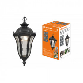 Светильник садово-парковый "Вена" 60 Вт. подвес. алюм.. прозрачное черный Е27. TDM