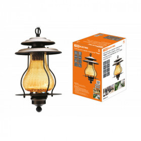 Светильник садово-парковый "Рим" 60 Вт. подвес. алюм.. янтарное кофейный. Е27. TDM