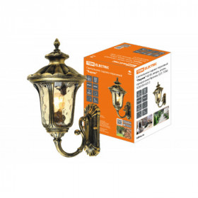 Светильник садово-парковый "Париж" 60 Вт. вверх. алюм.. прозрачное бронза. Е27. TDM