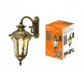 Светильник садово-парковый "Париж" 60 Вт. вниз. алюм.. прозрачное бронза. Е27. TDM