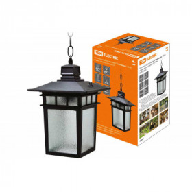 Светильник садово-парковый "Тамплиеры" 100 Вт. подвес. шагрень черный. Е27. TDM