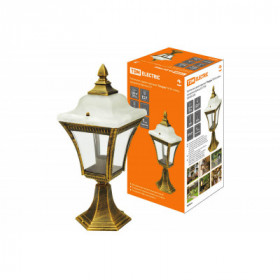 Светильник садово-парковый "Глазурь" 60 Вт. стойка. прозрачное бронза. Е27. TDM