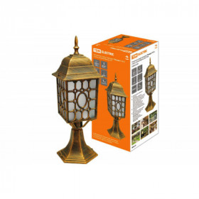 Светильник садово-парковый "Беседка" 60 Вт. стойка. матовое бронза. Е27. TDM