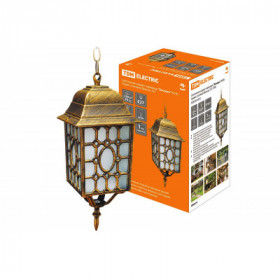 Светильник садово-парковый "Беседка" 60 Вт. подвес. матовое бронза. Е27. TDM