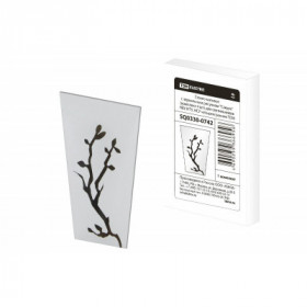 Стекло матовое "Сакура" (комплект 4 шт.) для светильников НБУ. НТУ. НСУ четырехгранник TDM