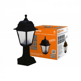 Светильник садово-парковый НТУ 04-60-001 четырехгр.. стойка. пластик. расс.пластик. черный TDM