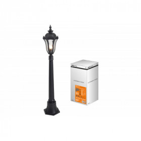 Светильник садово-парковый "Вена" 1х60 Вт. столб. H1050 мм. алюм.. прозрачное чёрный. Е27. TDM
