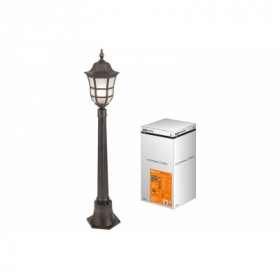 Светильник садово-парковый "Меридиан" 1х100 Вт. столб. Н1050 мм. алюм.. матовое кофейный. E27. TDM