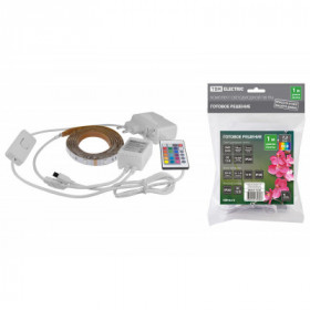 Комплект светодиодной ленты SMD5050-30 LED м-12 В-7.2 Вт м-IP20-RGB (1 м). 12 Вт. IR-контроллер TDM