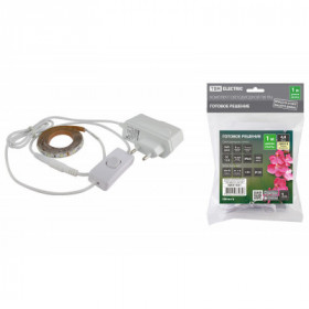 Комплект светодиодной ленты SMD2835-60 LED м-12 В-4.8 Вт м-IP65-3000 К (1 м). 6 Вт TDM