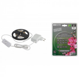 Комплект светодиодной ленты SMD2835-60 LED м-12 В-4.8 Вт м-IP65-6000 К (3 м). 18 Вт TDM