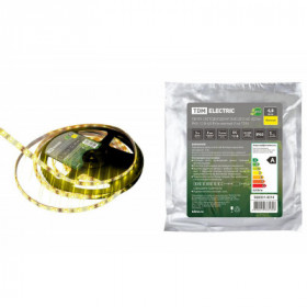 Лента светодиодная SMD2835-60 LED м-IP65-12 В-4.8 Вт м-желтый (5 м) TDM
