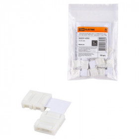 Коннектор для жесткого L-соединения двух светодиодных RGB лент шириной 10 мм. TDM