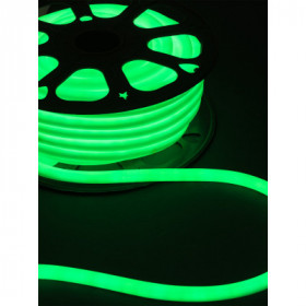 Гибкий неон круглый SMD2835-120 LED м-220 В-6.5 Вт м-IP67-зелёный (25м) TDM