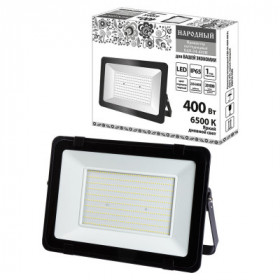 Прожектор светодиодный СДО-04-400Н 400 Вт. 6500 К. IP65. черный. Народный