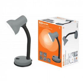 Светильник настольный 220В. 40Вт. Е14. серый мат TDM