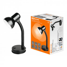 Светильник настольный 220В. 40Вт. Е14. черный глянец TDM