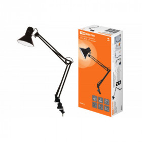 Светильник струбцина 220В. 40Вт. E27 черный TDM