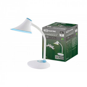 Светильник светодиодный настольный СН-12. 5 Вт. гибкий. выключатель. 5500 К. голубой. 220 В. TDM