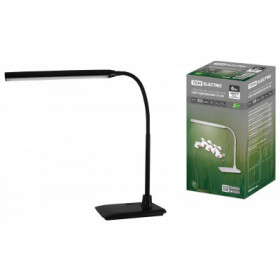 Светильник светодиодный настольный СН-28. 6 Вт. сенсор-диммер. 5000 К. 220 В. черный. TDM