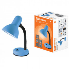 Светильник настольный на основании 60Вт. E27 синий TDM