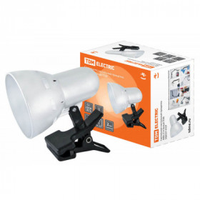 Светильник настольный прищепка 40Вт. E14 белый TDM