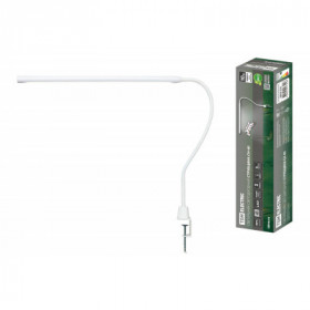 Светильник светодиодный струбцина СН-40. гибкий. сенсор-диммер. 220 В. 10Вт. 5000 К. белый. TDM