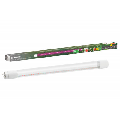 Лампа светодиодная T8-9 Вт-230 В-G13 "ФИТО" 600 мм TDM