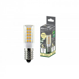 Лампа светодиодная Е14-5 Вт-230 В-3000 К. SMD. 16x54 мм TDM